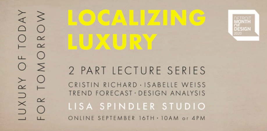 LOCALIZING LUXURY 2 PART LECTURE SERIES FLYER