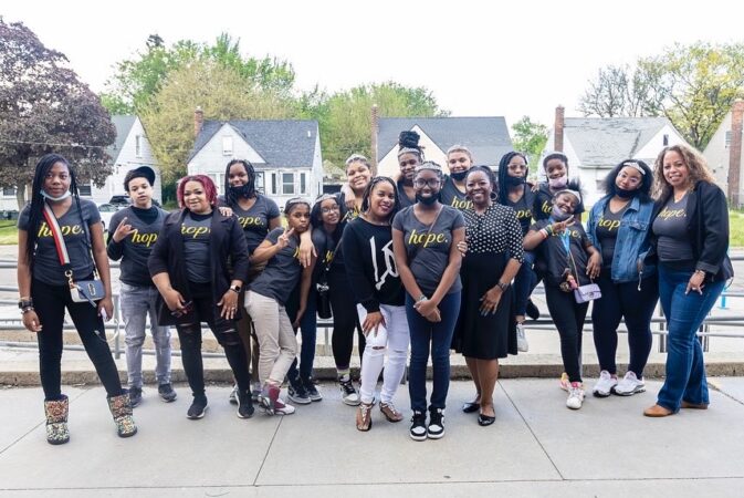 YOUNG GIRLS WITH THE IMAGINE MENTORING PROGRAM, PHOTO COURTESY OF FOUNDER, LATONYA L. GARTH