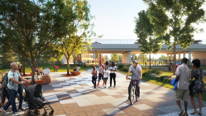 NEW SEGMENT ON WEST CHICAGO RENDERING PHOTO JOE LOUIS GREENWAY