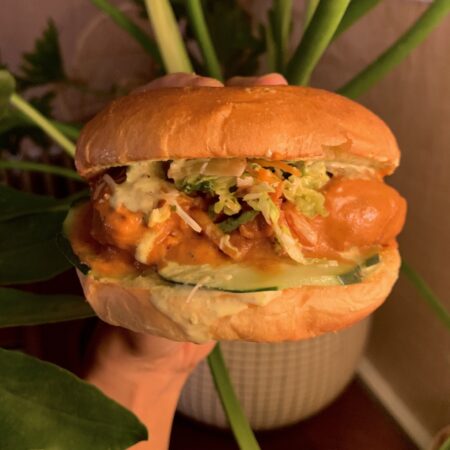 Chicken Sandwich KHANA CHICKEN SANDO. PHOTO BY KHANA DETROIT
