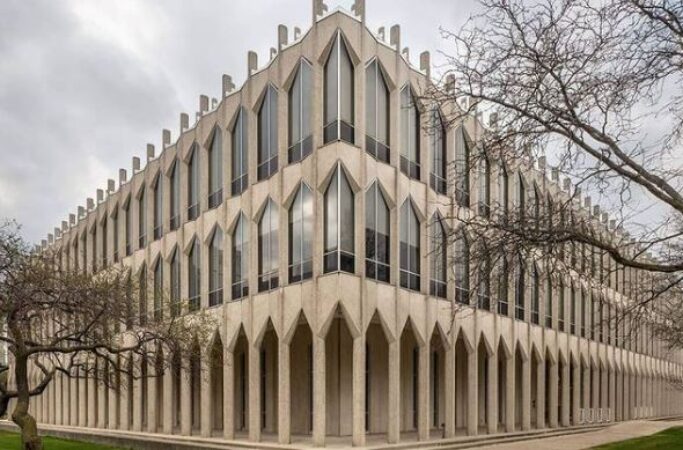 WAYNE STATE UNIVERSITY, EDUCATION BUILDING BY MINORU YAMASAKI (1960) © ROVERTO CONTE (2018) / @ILCONTEPHOTOGRAPHY ON INSTAGRAM